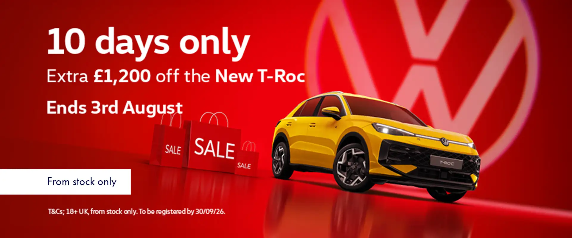 £1,200 off the New T‑Roc